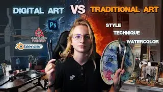 Digital ART vs Traditional ART | My story | CG bird