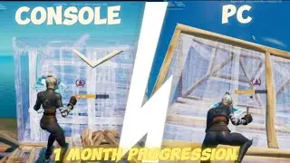 My Console To PC Progression In Fortnite (1 Month Progression)