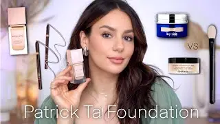 PATRICK TA FOUNDATION: Full Day Wear Test + TOM FORD LIP LINERS || LA PRAIRIE vs CHANEL Loose Powder