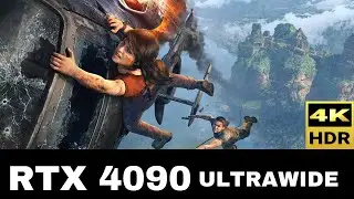 UNCHARTED PC | RTX 4090 ULTRA Settings | 60% POWER LIMIT | 3840x1600 NO DLSS Ultrawide | HDR