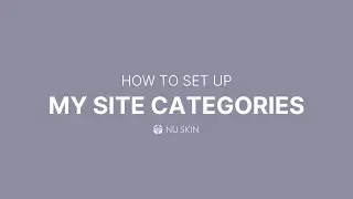 How to Set Up My Site Categories