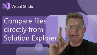 Compare files directly from Solution Explorer