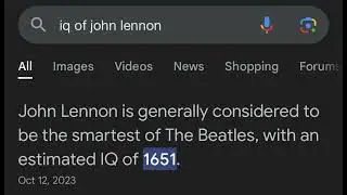 iq of john lennon