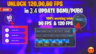 😍 Enable 120 Fps & 90 Fps In Your Device Secret Settings In 3.4 UPDATE BGMI/PUBG