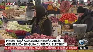 Prima piață agroalimentară din România care își generează singură curentul electric