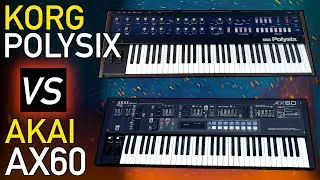 KORG POLYSIX vs AKAI AX60: Vintage Analog Synthesizer Shoot-Out LIVE!