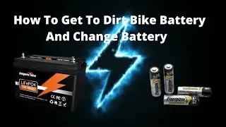 How To Get To Your Dirt Bike Battery On A Yamaha 50cc TTR