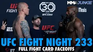 UFC Fight Night 233 Full Fight Card Faceoffs From Las Vegas