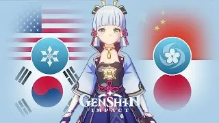 Ayaka Voice in 4 Different Languages (Skills & Attack) | Genshin Impact Ayaka
