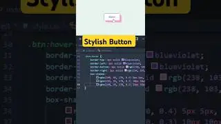 How to design stylish button using HTML CSS #htmlfullcourse #htmlcss #html5 #javascript #python #css