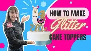 Creating Cute Glitter, Mirrored, and Holographic Cake Toppers to Sell on Etsy