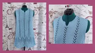 Туника «Трапеция» из пряжи Кутнор Betty/Как вязала/Схема