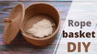 No sew Rope basket DIY tutorial ❤ Easy and cool !)