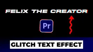 Create a fast GLITCH Text Effect in Adobe Premiere Pro