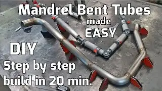 How to - Custom Mandrel Bent tubes w/ Tube Jig - DIY for coolant, intake, exhaust - NO pie cuts!!!