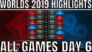 S9 Worlds 2019 Day 6 Highlights ALL GAMES Group A - G2 Esports, Griffin, Cloud9, Hong Kong Attitude