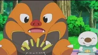 Oshawott steals Pignite's Food || PokeHub