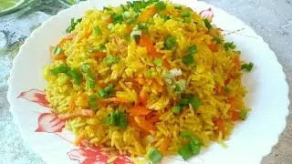 Rice with vegetables | Side dish | how to prepare crumbly rice?!