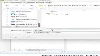 comment enregistrer un projet carte dans qgis, formation sig avec qgis 