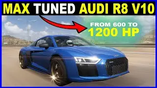 MAX TUNED Audi R8 V10 plus Coupe Forza Horizon 5 Tuning to BREAK top max speed Limitation - Dragrace