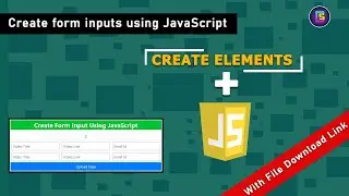 How to create element using JavaScript ? || Create Form Inputs || #codingstudio #coding_studio