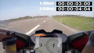 Ducati Panigale V4 brutal 0-100, 0-200, 0-300