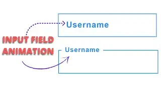 Input Field with Animation Effect | UI Design | HTML CSS | Animation on Focus of Input