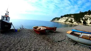 Sea Fishing From A Small Wooden Boat