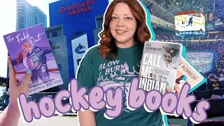 hockey reading vlog 🏒💙 (romance, nonfiction & going to an NHL game)