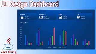 Java Swing UI Design - Dashboard with Chart Animation