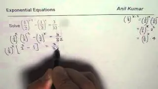 Solve Exponential Equations with Fractions