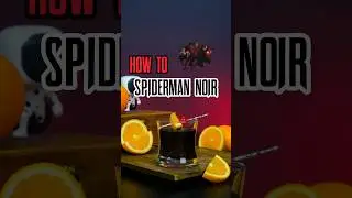 Spiderman Noir (Cocktail Inspired by The Spiderverse)