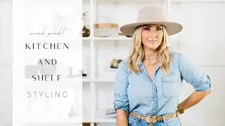 How to Style Your Kitchen + Shelves like a Designer | THELIFESTYLEDCO Organic Desert Learning