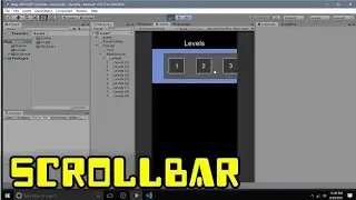 How to make scrollbar in unity