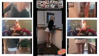 77 - 81 MiCRo MiNi SkiRt GiLLy Back iN ThE KiTCHeN, Pangels Best CheekY TRy oN HaUL MiX WiDeSCReeN.