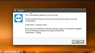 Teamviewer error (on Ubuntu) - The TeamViewer daemon is not running!