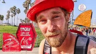 Paying People To Eat Worlds Hottest Chip! Pt. 2 | #OneChipChallenge (Venice Beach)