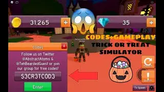 👻 TRICK OR TREATING INSIDE OF ROBLOX!! (GAMEPLAY+CODES) | Roblox Trick Or Treating Simulator 🎃