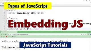 Embedding JS | Understanding Embedding JavaScript: How to Use JavaScript in HTML Markup