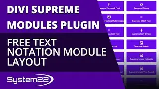 Divi Supreme Modules Free Text Notation Module Layout 👈