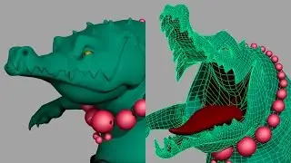 Model Tricky Areas: Mouth Interior, Timelapse: Pirate Croc