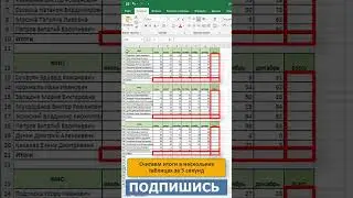 💥💥💥Как посчитать сумму в нескольких таблицах #excel за 5 секунд #shorts