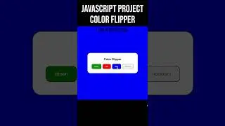 JavaScript Project Color Flipper Tutorial #html #css #javascript #webdevelopment #coding #web #code