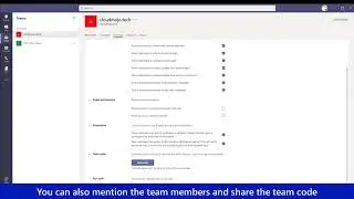 Setting Member Permission in Teams