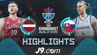 Latvia 🇱🇻 vs Slovakia 🇸🇰 | J9 Highlights | FIBA EuroBasket 2025 Qualifiers