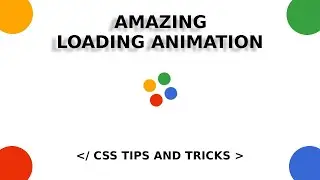 Amazing Loading Animation Using HTML5 & CSS3 | Web dev