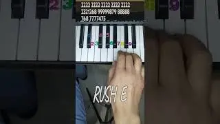 Rush E Piano Tutorial |Клавиши с цифрами| правая рука