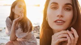 Fujifilm XT-4 Beach Golden Hour Portrait Photoshoot Behind the Scenes