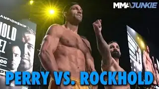 Luke Rockhold and Mike Perry Shadowbox Before Getting Nose-to-Nose at BKFC 41 Weigh-Ins