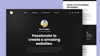 Create A Portfolio Website Only Using HTML And CSS